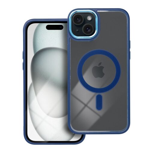 IPHONE 15 PLUS umbris Color Edge MagSafe Cover silikoonist ja plastikust sinine