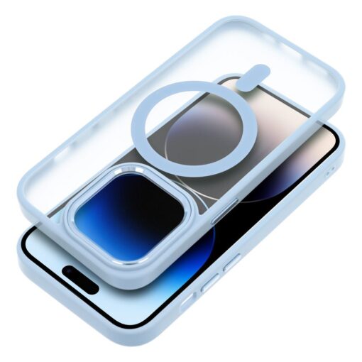 IPHONE 15 PLUS umbris Matte MagSafe Cover silikoonist ja plastikust sinine 1