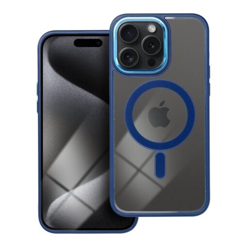 IPHONE 15 PRO MAX umbris Color Edge MagSafe Cover silikoonist ja plastikust sinine