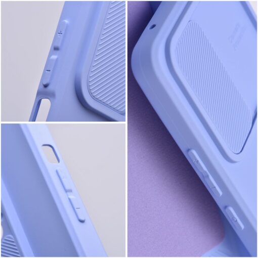 IPHONE 15 PRO MAX umbris SLIDE silikoonist ja plastikust lavendel 6