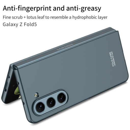 Samsung Z Fold5 umbris GKK 360 plastikust valise kaitseklaasiga must 4