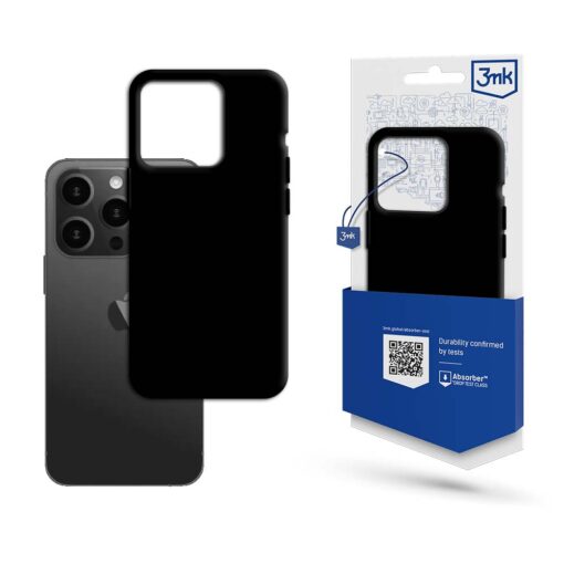 apple iphone 15 pro 3mk matt case black