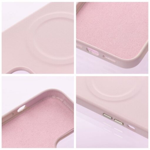 iPhone 12 PRO MAX umbris Roar Leather MagSafe okoloogilisest nahast roosa 3