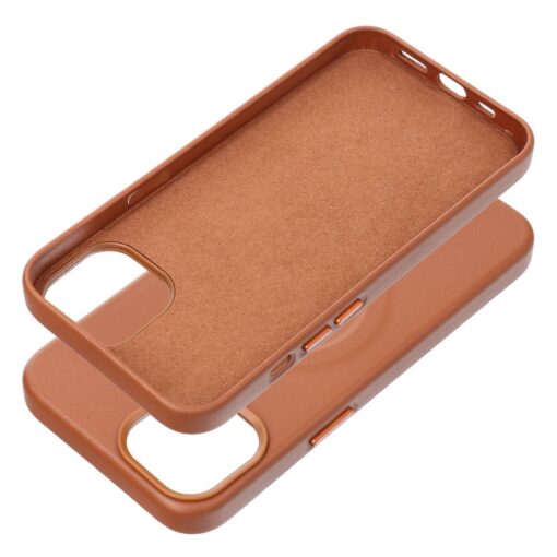iPhone 12 umbris Roar Leather MagSafe okoloogilisest nahast pruun 1
