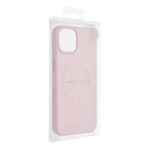 iPhone 12 umbris Roar Leather MagSafe okoloogilisest nahast roosa 6