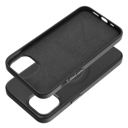 iPhone 13 umbris Roar Leather MagSafe okoloogilisest nahast must 1