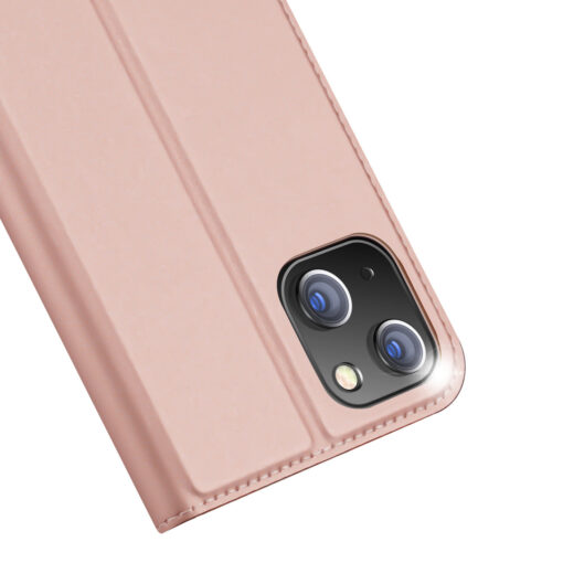 iPhone 15 PLUS kaaned Dux Ducis Skin Pro kunstnahast roosa 2
