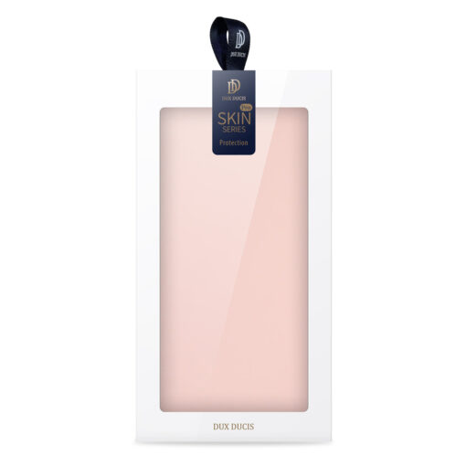 iPhone 15 PLUS kaaned Dux Ducis Skin Pro kunstnahast roosa 8