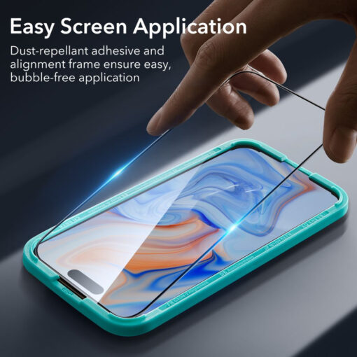 iPhone 15 PLUS kaitseklaas ESR Tempered Glass 2tk 9