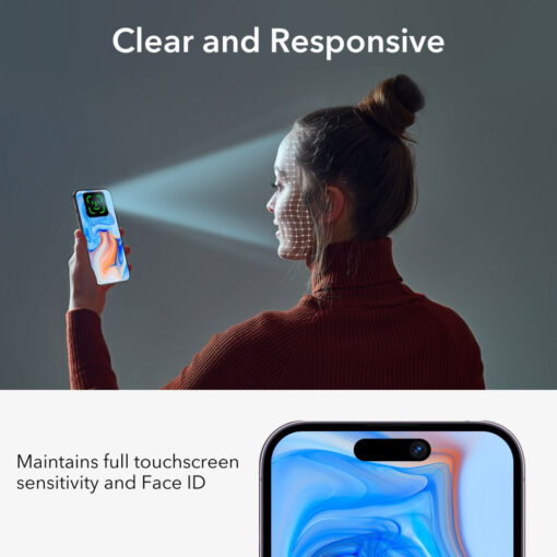 iPhone 15 PLUS kaitseklaas privaatsusfiltriga ESR Tempered Glass Privacy 7