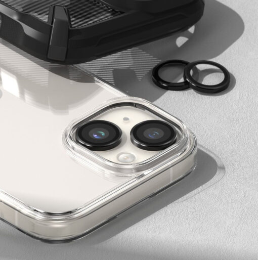 iPhone 15 PLUS objektiivi kaitseklaas Ringke Camera Frame Protector must 5