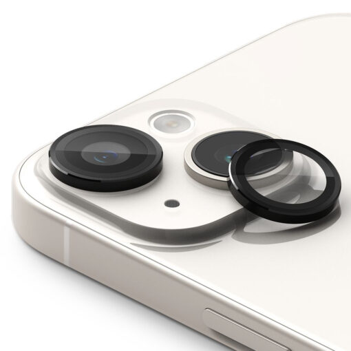 iPhone 15 PLUS objektiivi kaitseklaas Ringke Camera Frame Protector must