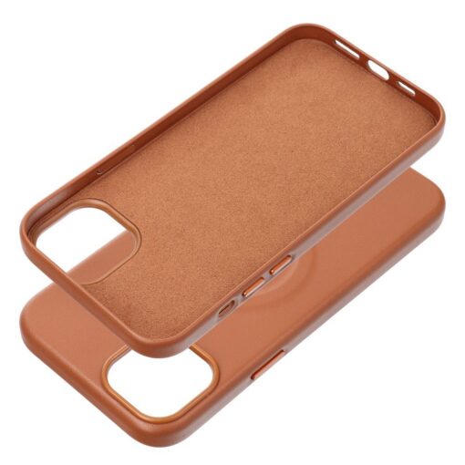 iPhone 15 PLUS umbris Roar Leather MagSafe okoloogilisest nahast pruun 6