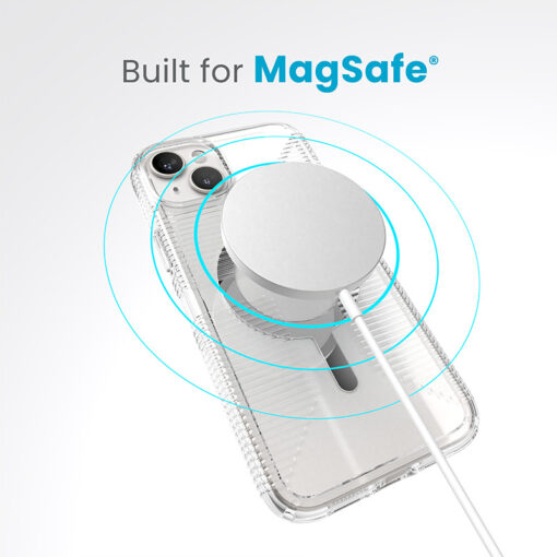 iPhone 15 PLUS umbris Speck Gemshell Grip MagSafe plastikust taguse ja silikoonist raamiga labipaistev 7