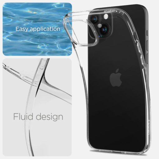 iPhone 15 PLUS umbris Spigen Liquid Crystal silikoonist labipaistev 9