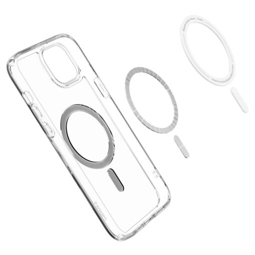 iPhone 15 PLUS umbris Spigen Ultra Hybrid Mag MagSafe plastikust taguse ja silikoonist raamiga must 6