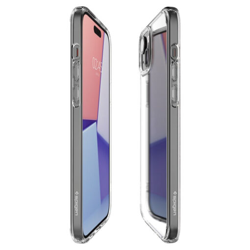 iPhone 15 PLUS umbris Spigen Ultra Hybrid plastikust taguse ja silikoonist raamiga labipaistev 8