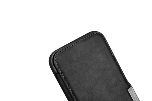 iPhone 15 PLUS umbris iCarer Oil Wax Premium Leather MagSafe nahast must 17