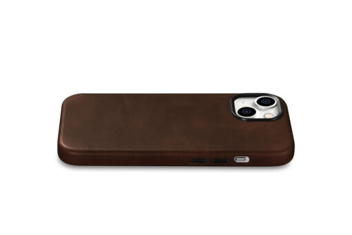 iPhone 15 PLUS umbris iCarer Oil Wax Premium Leather MagSafe nahast pruun 6
