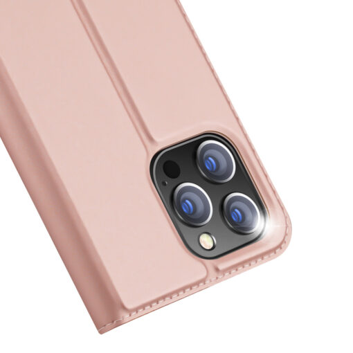 iPhone 15 PRO MAX kaaned Dux Ducis Skin Pro kunstnahast roosa 2