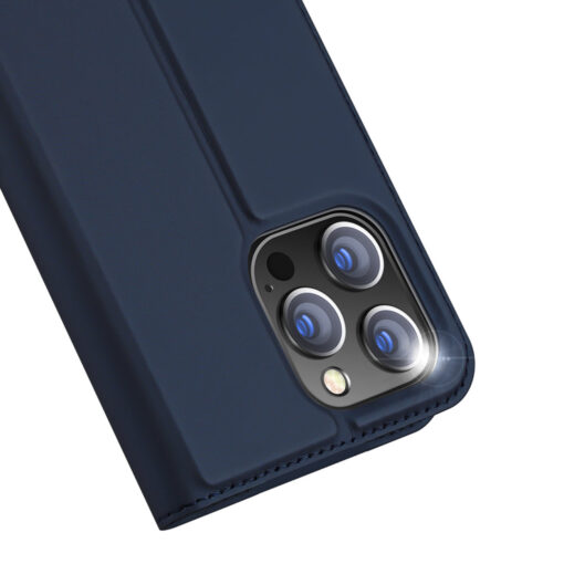iPhone 15 PRO MAX kaaned Dux Ducis Skin Pro kunstnahast sinine 2