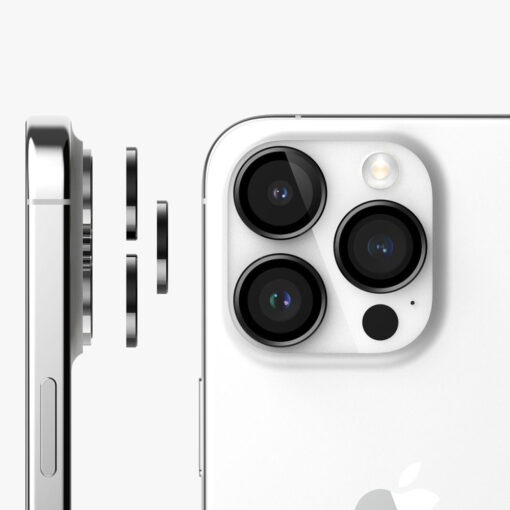 iPhone 15 PRO MAX objektiivi kaitseklaas Ringke Camera Frame Protector must 2