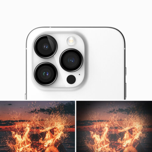 iPhone 15 PRO MAX objektiivi kaitseklaas Ringke Camera Frame Protector must 5