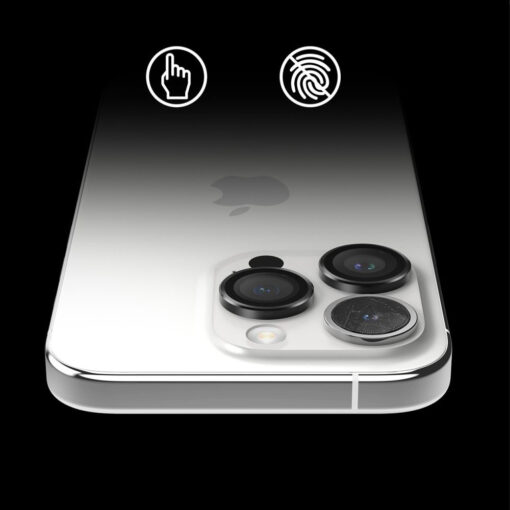 iPhone 15 PRO MAX objektiivi kaitseklaas Ringke Camera Frame Protector must 6