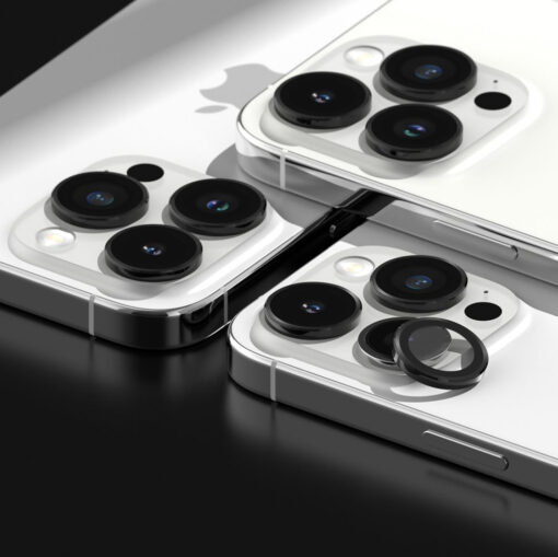 iPhone 15 PRO MAX objektiivi kaitseklaas Ringke Camera Frame Protector must 7