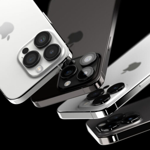 iPhone 15 PRO MAX objektiivi kaitseklaas Ringke Camera Frame Protector must 8