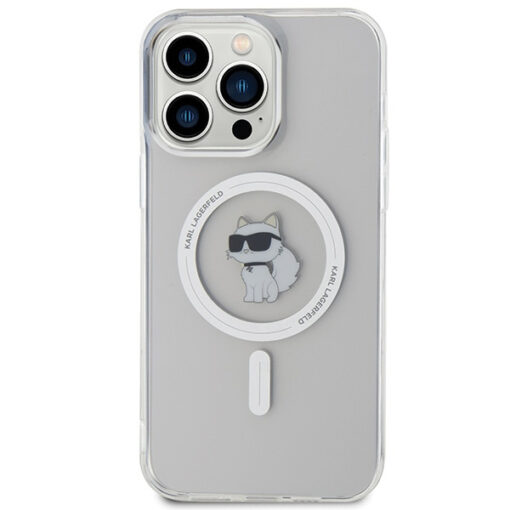 iPhone 15 PRO MAX umbris Karl Lagerfeld IML Choupette MagSafe silikoonist labipaistev 2
