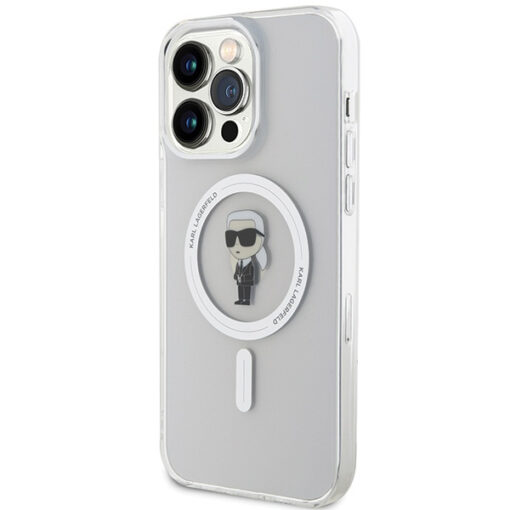 iPhone 15 PRO MAX umbris Karl Lagerfeld IML Ikonik MagSafe silikoonist labipaistev 1