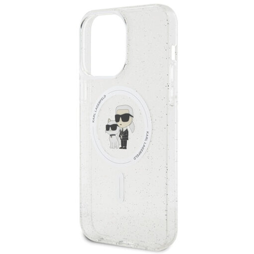 iPhone 15 PRO MAX umbris Karl Lagerfeld KarlChoupette Glitter MagSafe silikoonist labipaistev 5
