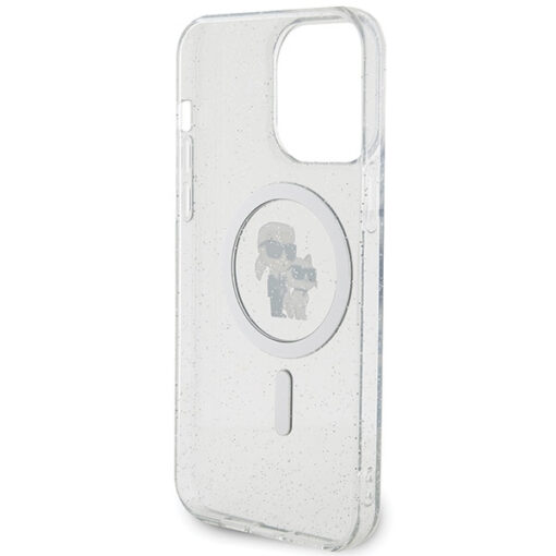 iPhone 15 PRO MAX umbris Karl Lagerfeld KarlChoupette Glitter MagSafe silikoonist labipaistev 6