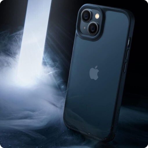 iPhone 15 PRO MAX umbris Magmat plastikust taguse ja silikoonist raamiga must 3