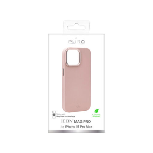 iPhone 15 PRO MAX umbris PURO ICON MAG PRO MagSafe silikoonist roosa 2