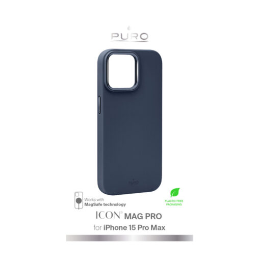 iPhone 15 PRO MAX umbris PURO ICON MAG PRO MagSafe silikoonist sinine 2