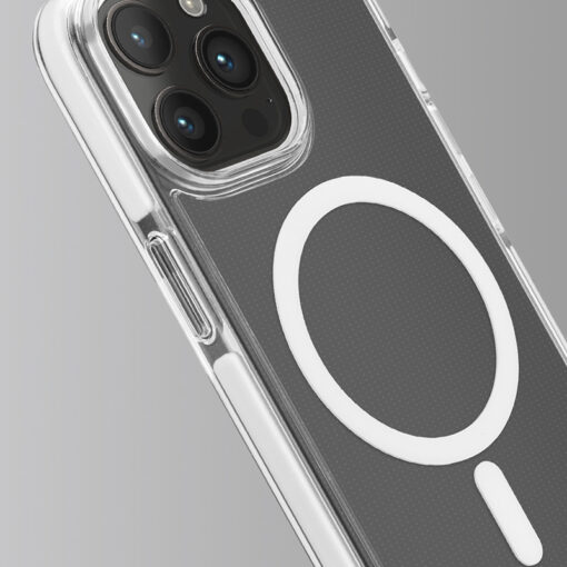 iPhone 15 PRO MAX umbris PURO LITEMAG PRO MagSafe plastikust taguse ja silikoonist raamiga labipaistev 2