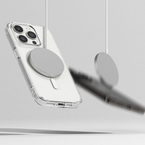 iPhone 15 PRO MAX umbris Ringke Fusion Magnetic MagSafe plastikust taguse ja silikoonist raamiga matt labipaistev 5