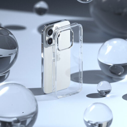 iPhone 15 PRO MAX umbris Ringke Fusion plastikust taguse ja silikoonist raamiga labipaistev 4