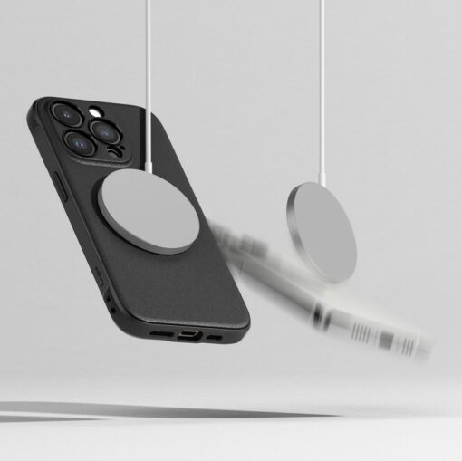 iPhone 15 PRO MAX umbris Ringke Onyx Magnetic MagSafe plastikust taguse ja silikoonist raamiga must 10