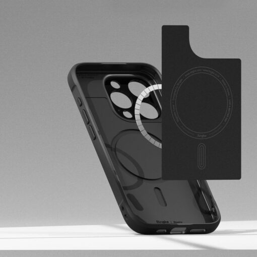 iPhone 15 PRO MAX umbris Ringke Onyx Magnetic MagSafe plastikust taguse ja silikoonist raamiga must 8