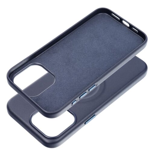 iPhone 15 PRO MAX umbris Roar Leather MagSafe okoloogilisest nahast sinine 2