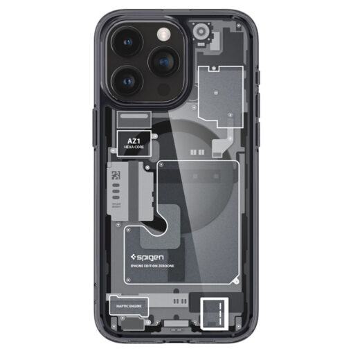 iPhone 15 PRO MAX umbris Spigen Ultra Hybrid Mag MagSafe plastikust taguse ja silikoonist raamiga Zero One 1