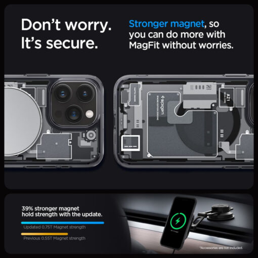 iPhone 15 PRO MAX umbris Spigen Ultra Hybrid Mag MagSafe plastikust taguse ja silikoonist raamiga Zero One 12