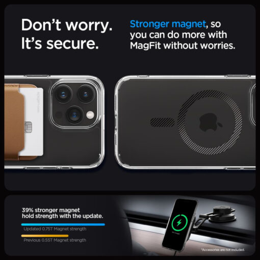 iPhone 15 PRO MAX umbris Spigen Ultra Hybrid Mag MagSafe plastikust taguse ja silikoonist raamiga labipaistev 12