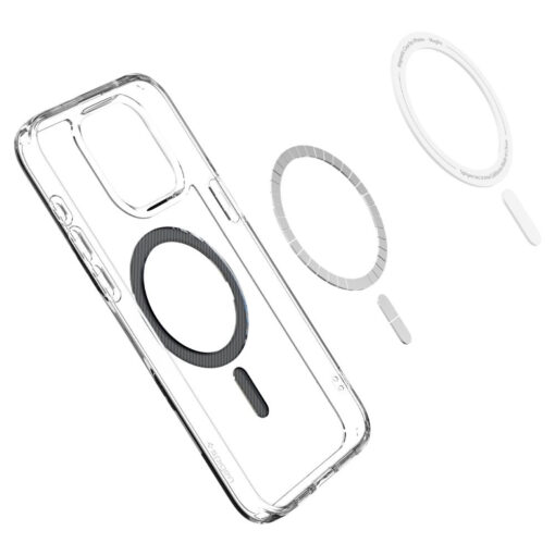 iPhone 15 PRO MAX umbris Spigen Ultra Hybrid Mag MagSafe plastikust taguse ja silikoonist raamiga labipaistev 6