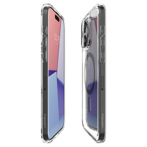 iPhone 15 PRO MAX umbris Spigen Ultra Hybrid Mag MagSafe plastikust taguse ja silikoonist raamiga labipaistev 8 1