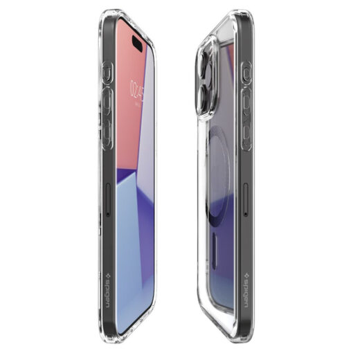 iPhone 15 PRO MAX umbris Spigen Ultra Hybrid Mag MagSafe plastikust taguse ja silikoonist raamiga labipaistev 8