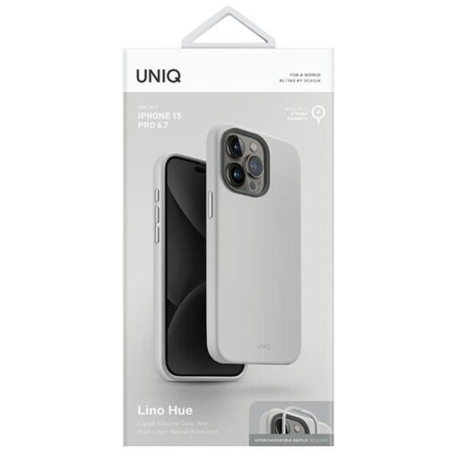 iPhone 15 PRO MAX umbris UNIQ Lino Hue silikoonist hall 3